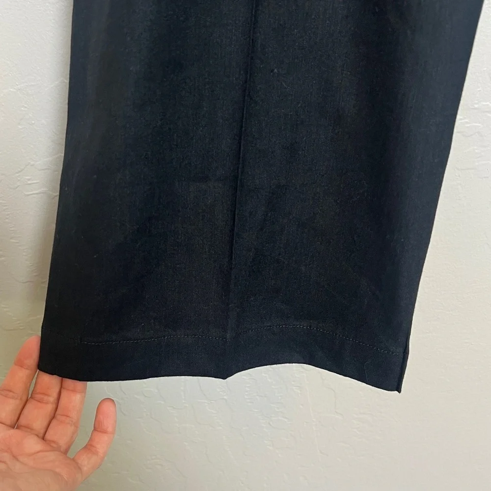 RAG & BONE Women’s Size 4 Black Dylan Cropped Linen Pants